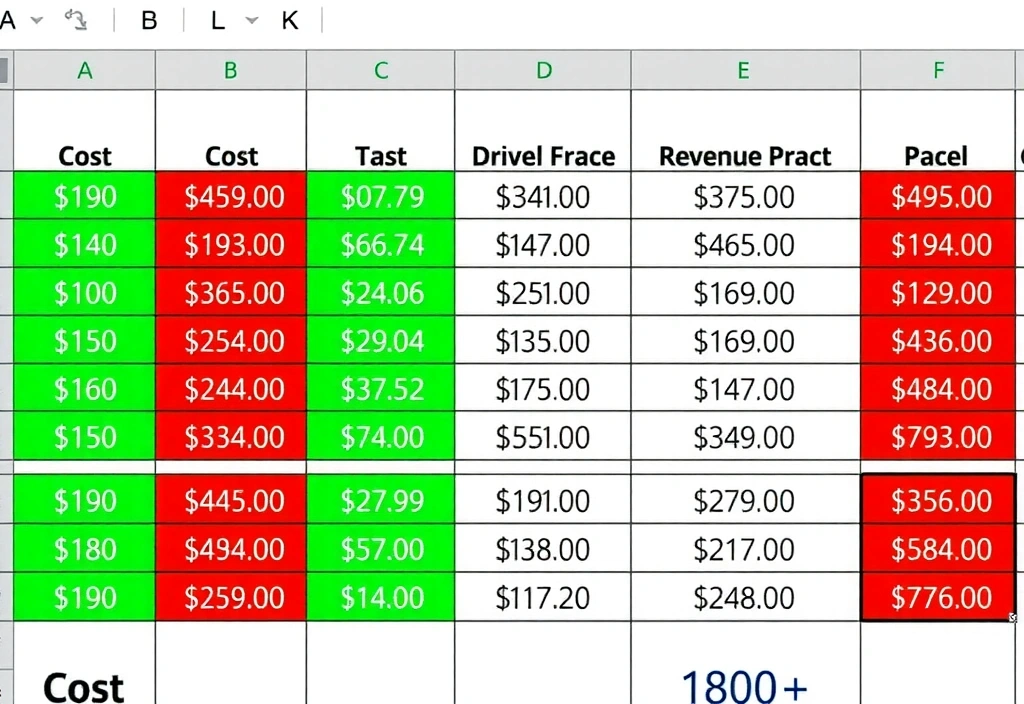 Tabulka výdajů a výnosů