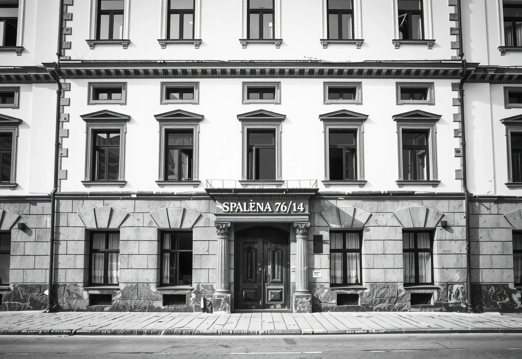 Vchod do budovy Spálená 76/14